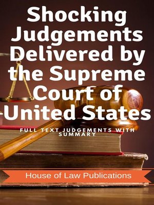 cover image of Shocking Judgements Delivered by the Supreme Court of United States